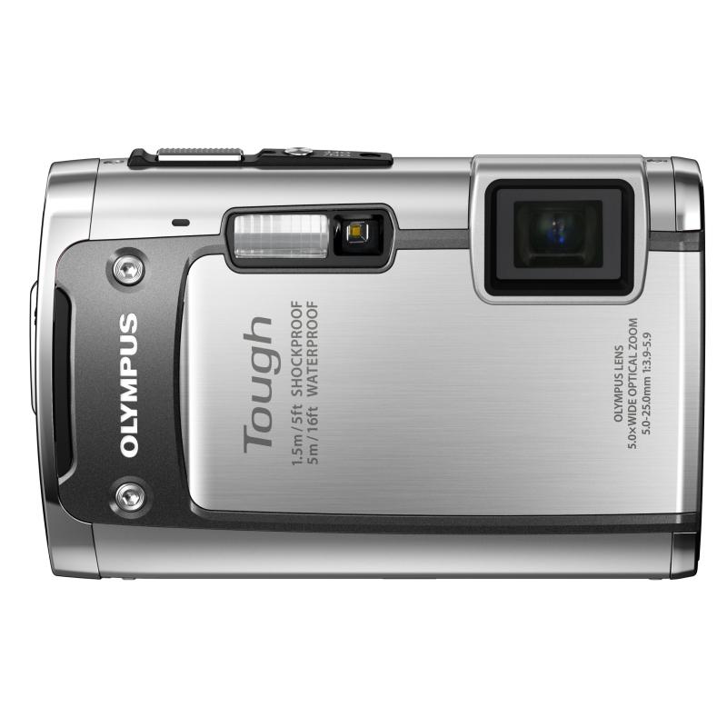 【中古】OLYMPUS 雨合羽デジタル写真機 TOUGH TG-610 しろがね色 5m雨合羽 1.5m耐落下ぼうぜん自失 -10℃耐低温 1400万絵素 3D映し絵役立つこと Eye-Fi歌留多相応う TG-610 SLV