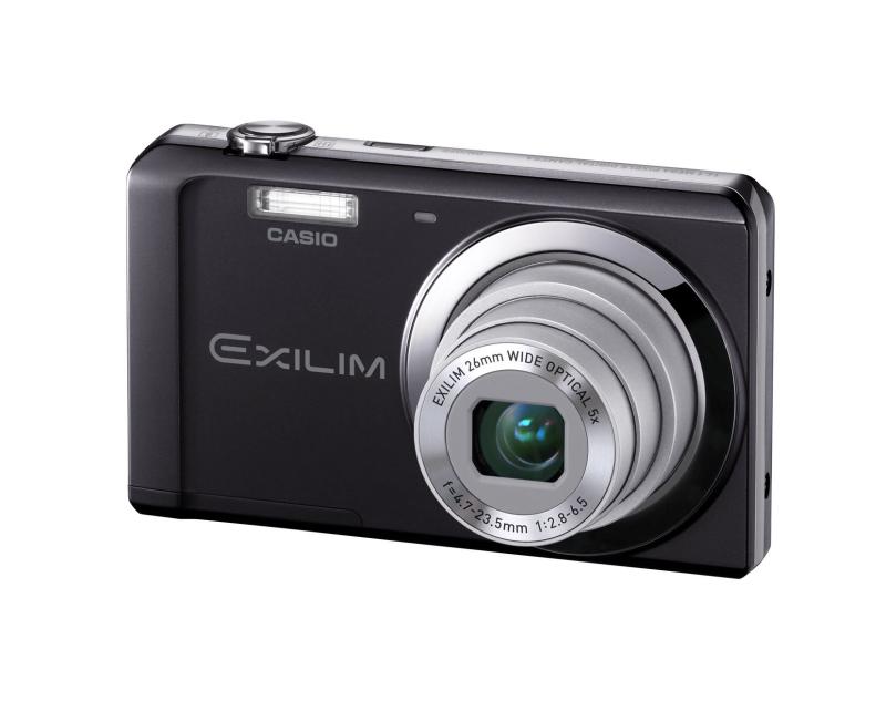 【中古】CASIO デジタル写真機 EXILIM 1410万絵素 5倍 黒いこと EX-ZS5BK