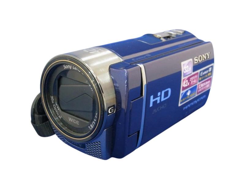 【中古】SONY デジタルHDビデオカメラレコーダー CX180 ブルー HDR-CX180/L