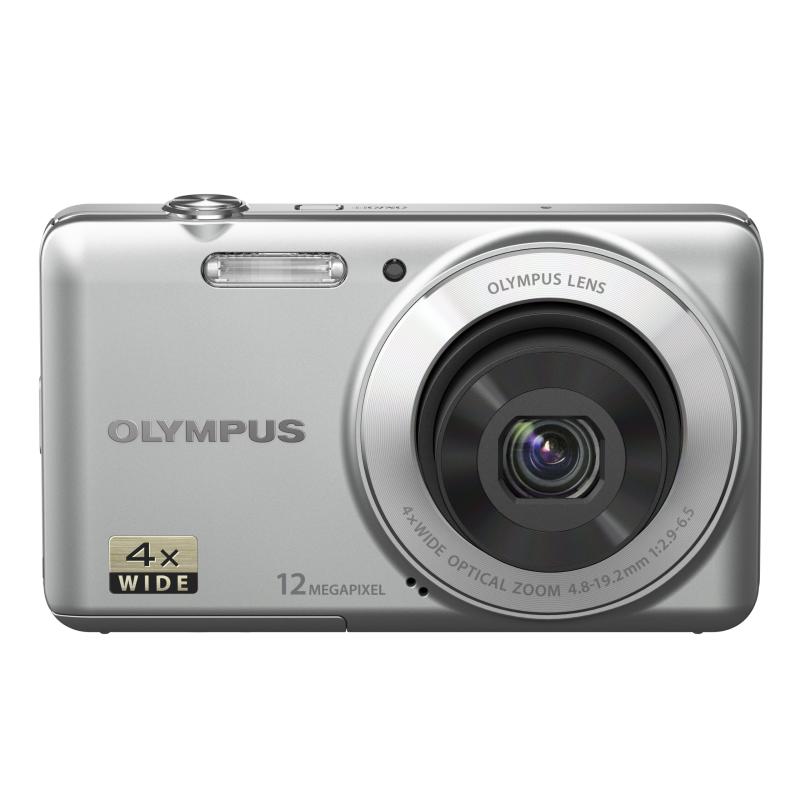 【中古】OLYMPUS デジタル写真機 VG-110 しろがね色 1200万絵素 広角27粍 光学4倍望遠レンズ VG-110 SLV