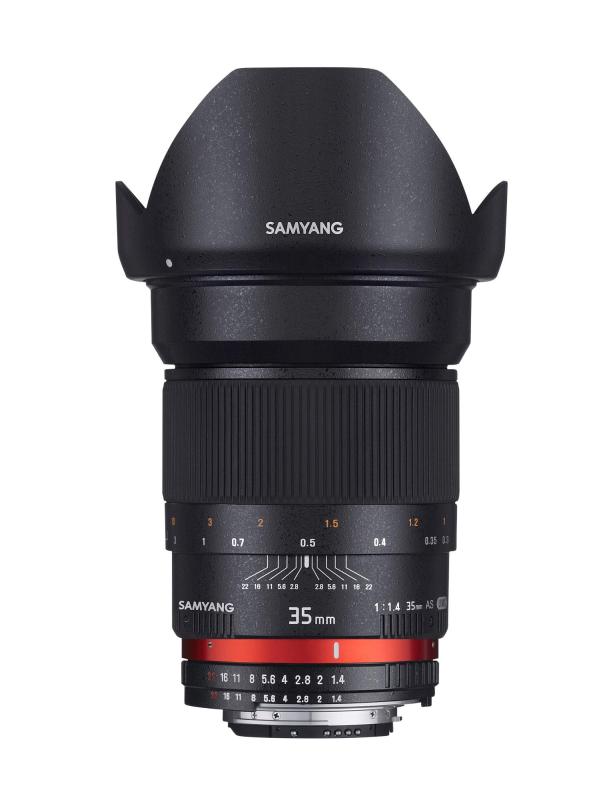 【中古】SAMYANG 単焦点レンズ 35mm F1.4 ニコン AE用 フルサイズ対応