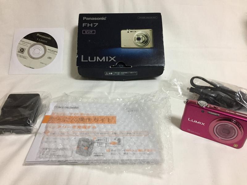 【中古】パナソニック デジタル写真機 ルミックス 向かっ腹サクラ色 DMC-FH7-P