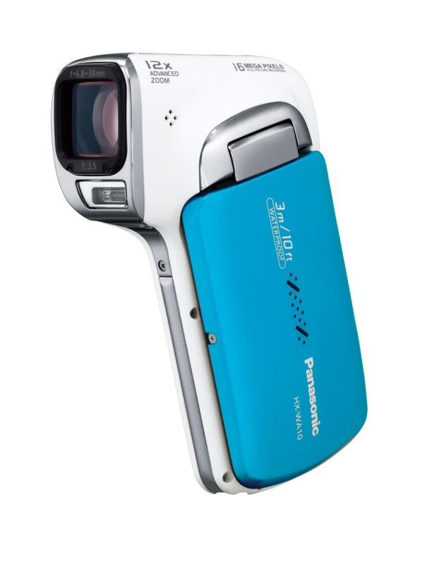 【中古】パナソニック 防水デジタルムービーカメラHX-WA10 オーシャンブルー HX-WA10-A