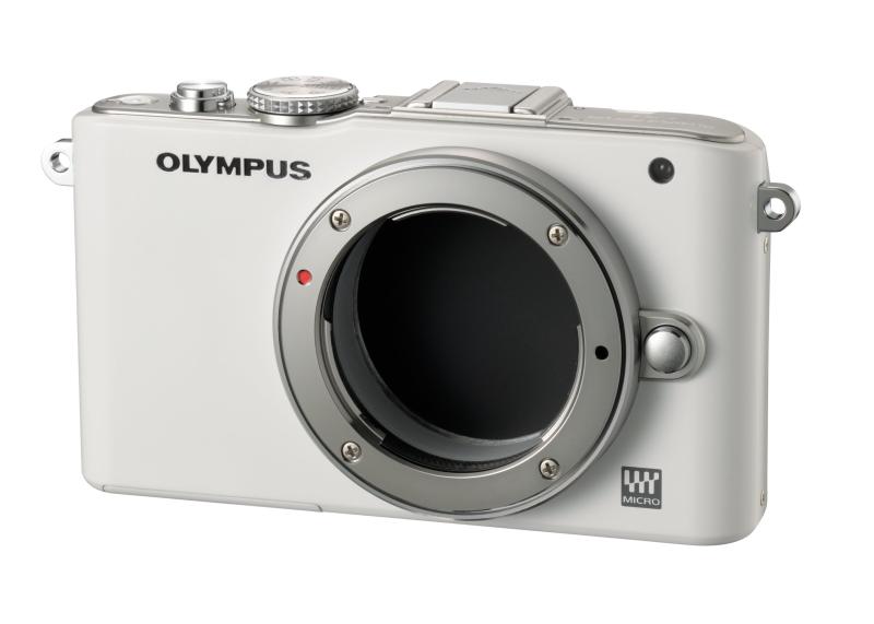 【中古】OLYMPUS 鏡鑑受け答え一眼 PEN Lite E-PL3 上半身 白いこと E-PL3 BODY WHT