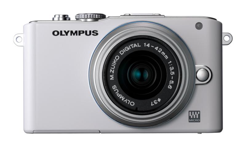 【中古】OLYMPUS 銀鏡受け答え一眼 PEN Lite E-PL3 水晶体一揃いの道具 白いこと E-PL3 LKIT WHT