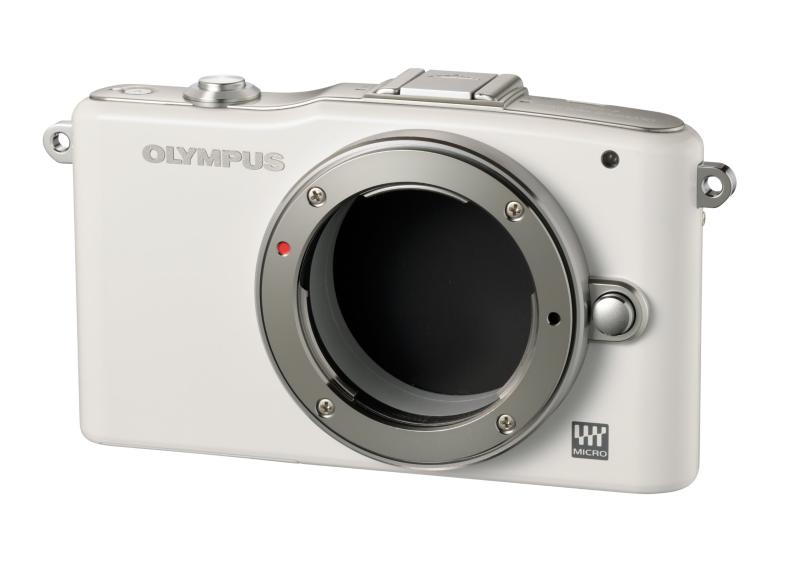 【中古】OLYMPUS 鏡鑑受け答え一眼 PEN mini E-PM1 上半身 白いこと E-PM1 BODY WHT