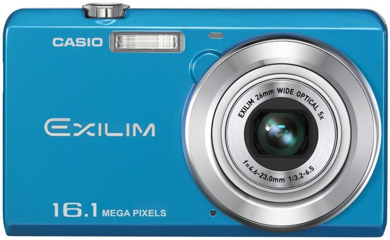 【中古】CASIO デジタルカメラ EXILIM 1610万画素 5倍 ブルー EX-ZS12BE