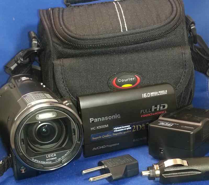 【中古】パナソニック デジタルハイビジョンビデオカメラ X900 内蔵記憶装置64GB 3MOS 黒いこと HC-X900M-K