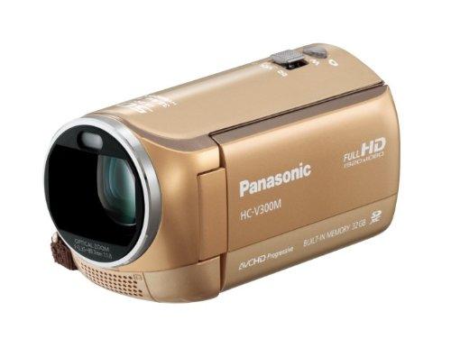 【中古】パナソニック デジタルハイビジョンビデオカメラ V300 内蔵記憶装置32GB ゴールドベージュ HC-V300M-C