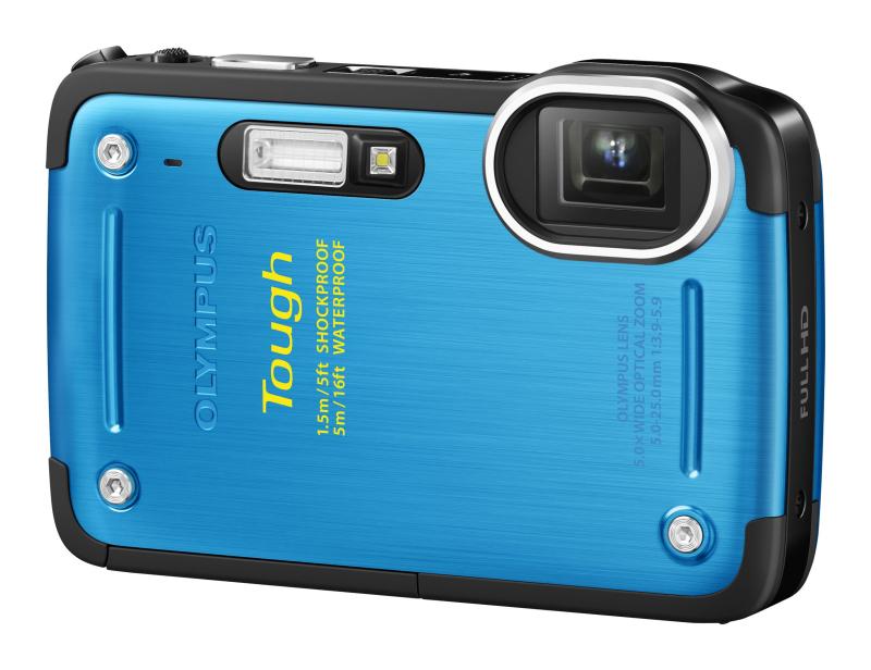 【中古】OLYMPUS デジタルカメラ TG-620 1200万画素 5m防水 1.5m耐落下衝撃 裏面照射型CMOS ブルー TG-620 BLU