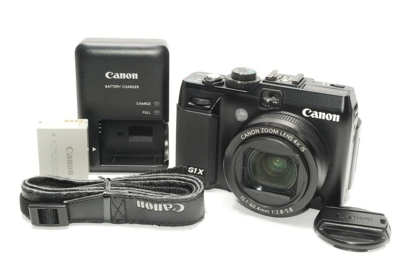 【中古】Canon デジタル写真機 PowerShot G1X 1.5型高感じやすさCMOS検出器 3.0型バリ一角液晶 黒いこと PSG1X