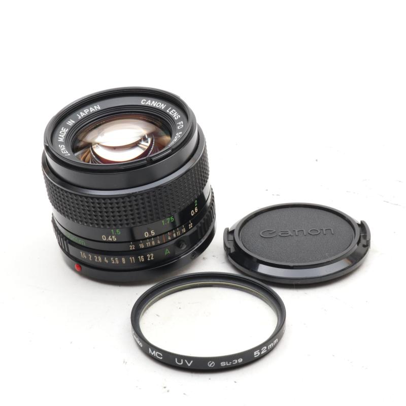 【中古】Canon MFレンズ NewFD 50mm F1.4