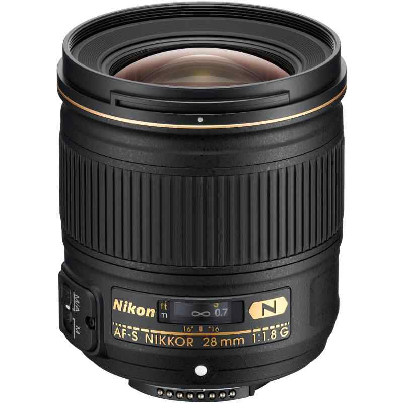 【中古】Nikon 単興味の中心水晶体 AF-S NIKKOR 28粍 f/1.8G フルサイズ相応う