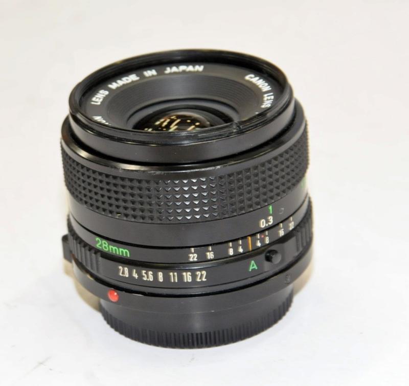 【中古】Canon MFレンズ NewFD 28mm F2.8