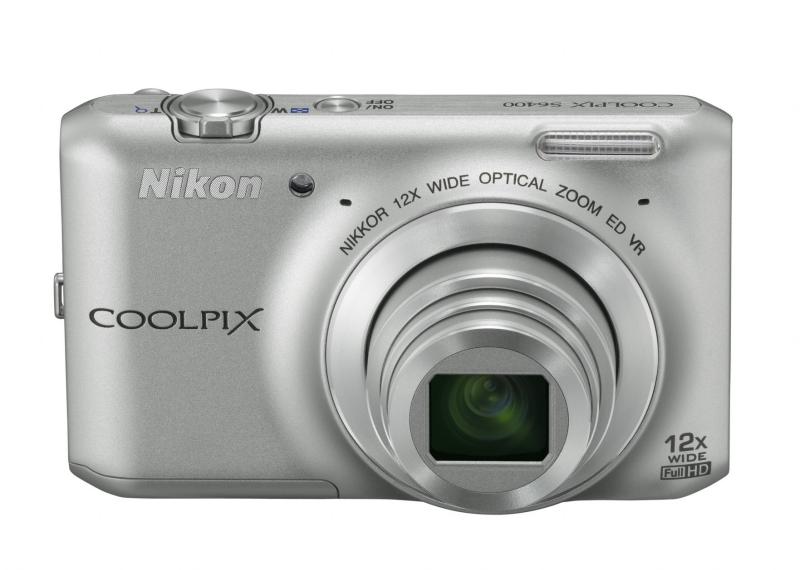 【中古】Nikon デジタル写真機 COOLPIX S6400 タッチパネル液晶 光学12倍望遠レンズ 結晶しろがね色 S6400SL 写真機 水晶体一揃いの道具 一眼一眼レフ 銀鏡受け答え 中古 一般受け 高画質