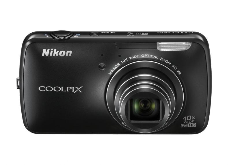 【中古】Nikon デジタル写真機 COOLPIX S800c Android積み上げる 光学10倍望遠レンズ 黒いこと S800CBK 写真機 水晶体一揃いの道具 一眼二眼レフ 銀鏡受け答え 中古 一般受け 高画質
