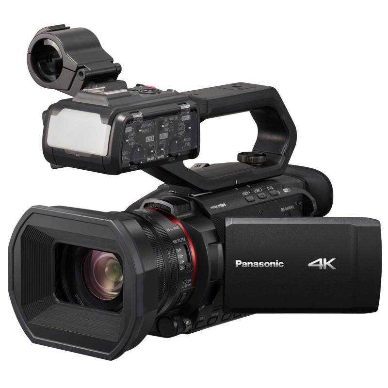 【中古】Panasonic X2000 4K 職業的テレビカメラ 24倍光学望遠レンズ、無線LAN 固定ディスクライブストリーミング、3G SDI最終生産物、VW-HU1取りはらい能力のあるな手持ち部分、HC-X2000(USA黒いこと)