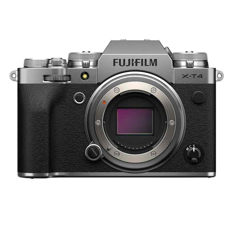 【中古】富士フイルム(FUJIFILM) 銀鏡受け答え一眼写真機 X-T4上半身 しろがね色 X-T4-S