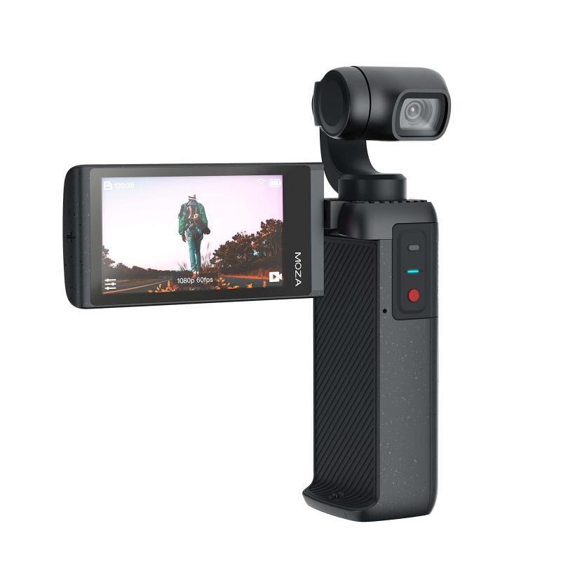 【中古】 MOZA ジンバルカメラ MOIN Camera スターターセット 液晶保護フィルム付 3軸手振れ補正モーター搭載 2.45インチ液晶 120°超広角レンズ 4K/60p撮影 MPC01ST ブラック 当店保証30日間 人気 ミラーレス