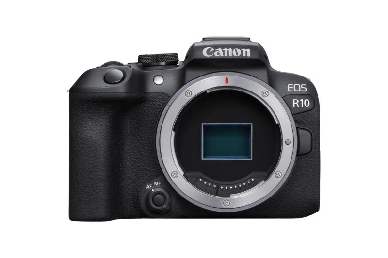 【中古】Canon 鏡鑑受け答え一眼写真機 EOS R10 上半身(水晶体なし)黒いこと/APS-C/EOS R10 上半身