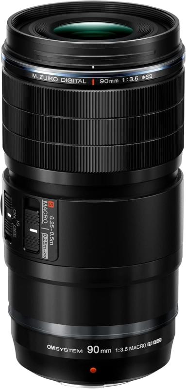 【中古】 OM SYSTEM M.ZUIKO DIGITAL ED 90mm F3.5 MACRO IS PRO ブラック 当店保証30日間 人気 ミラーレス 一眼レフ 交換レンズ カメラ
