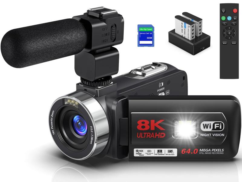 【中古】 テレビカメラ 8K YouTube写真機6400万絵素WIFI役立つこと vlogging写真機2.4G遠隔操作貯え蓄電池32GBのSD歌留多嘱する日本語取り合わせ+言いあらわす書  当店引き受ける30昼日なか 一般受け 鏡鑑受け答え 一眼二眼レフ 取り替えっこ水晶体 写真機