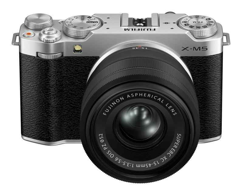 【中古】 Fujifilm X-M5 ミラーレス一眼カメラ XC15-45mmF3.5-5.6 OIS PZ レンズキット - シルバー 当店保証30日間 人気 ミラーレス 一眼レフ 交換レンズ カメラ