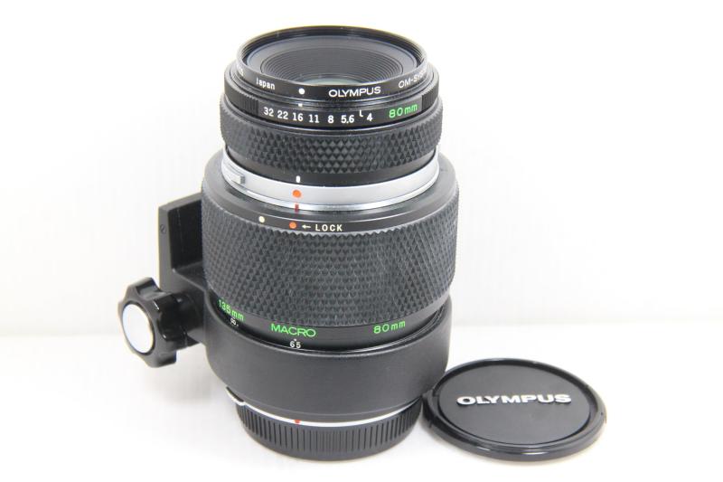 【中古】Olympus MF水晶体 OM 80粍 F4 macro 熱電子管付き添い人