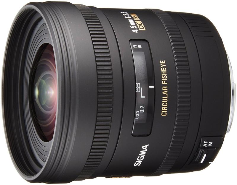 【中古】SIGMA 単興味の中心広角レンズ 4.5粍 F2.8 EX DC CIRCULAR FISHEYE HSM キヤノン用 外回り魚眼 APS-C専用 486549