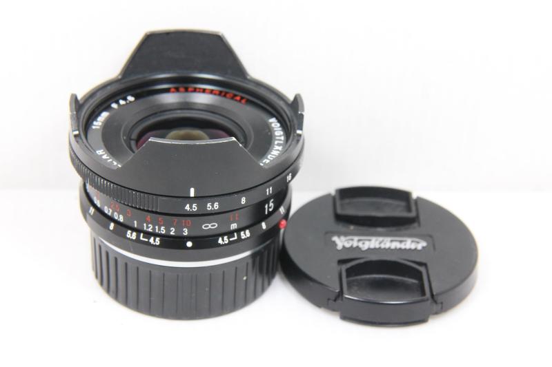 【中古】VoightLander 単興味の中心広角水晶体 SUPER WIDE HELIAR 15粍 F4.5 Aspherical II