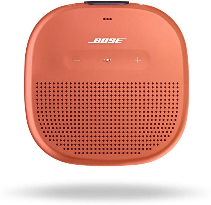 【中古】Bose SoundLink Micro Bluetooth speaker 携帯型 無線電話 金棒引き マイクロホン付 最大限度6第四次元 生まれ変わり 雨合羽 9.8 糎 (W) x 9.8 糎 (H) x 3.5 糎 (D) 0.29 kg ブライト