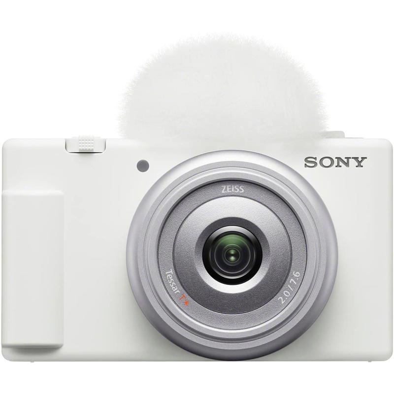 【中古】SONY(ソニー) コンパクトデジタルカメラ VLOGCAM Vlog用カメラ ZV-1F ボディ ウィンドスクリーン付属 20mm F2.0 単焦点レンズ ホワイト ZV-1F W｜カメラFanks-PROShop 店