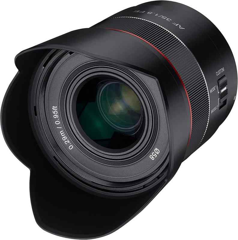 【中古】 SAMYANG 単興味の中心広角水晶体 AF 35粍 F1.8 FE ソニーαE用 フルサイズ相応う  当店引きうける30昼日なか 一般受け 鏡鑑受け答え 一眼二眼レフ 取り替えっこ水晶体 写真機