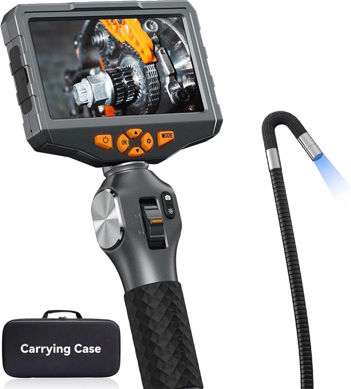 【中古】Teslong 内視鏡カメラ ファイバースコープ 工業用内視鏡 先端可動式工業用内視鏡 5インチ IPS液晶モニター1080P百万画素検査カメラ 防水 32G SDカード HDデジタル内視鏡 LEDライト 懐中電灯付きエ|カメラFanks-PROShop 店