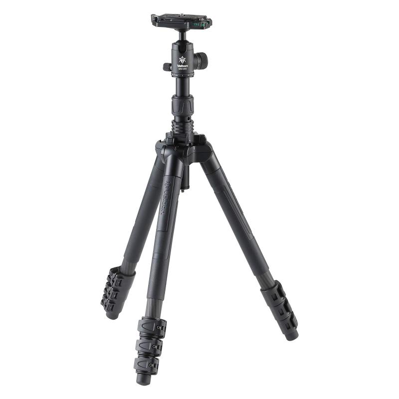 【中古】ベルボン Velbon カーボン三脚 GUT-E643 AZ 4段 レバーロック 脚径28mm 中型 自由雲台 (トルク調整対応) コマ止め方式 クイックシュー対応 カーボン脚 017915500709｜カメラFanks-PROShop 店 58,905円