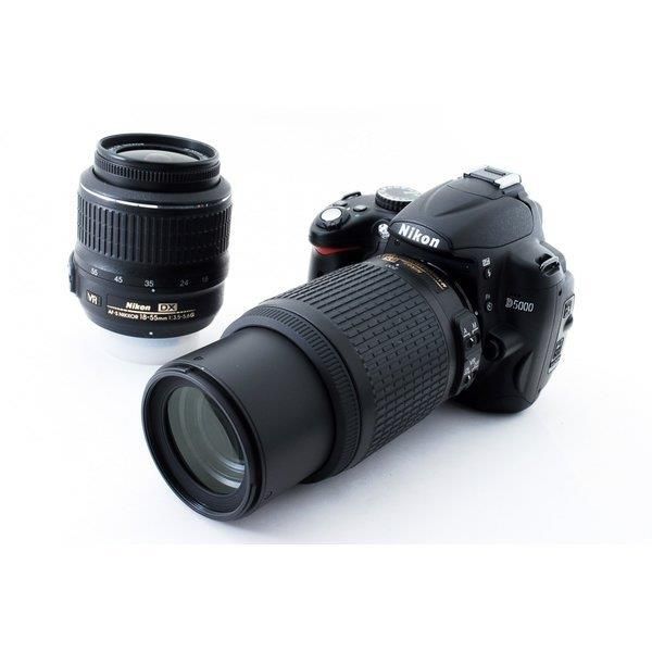 【中古】 ニコン Nikon D5000 標準&望遠ダブルズームキット 美品 当店保証30日間 人気 ミラーレス 一眼レフ 交換レンズ カメラ
