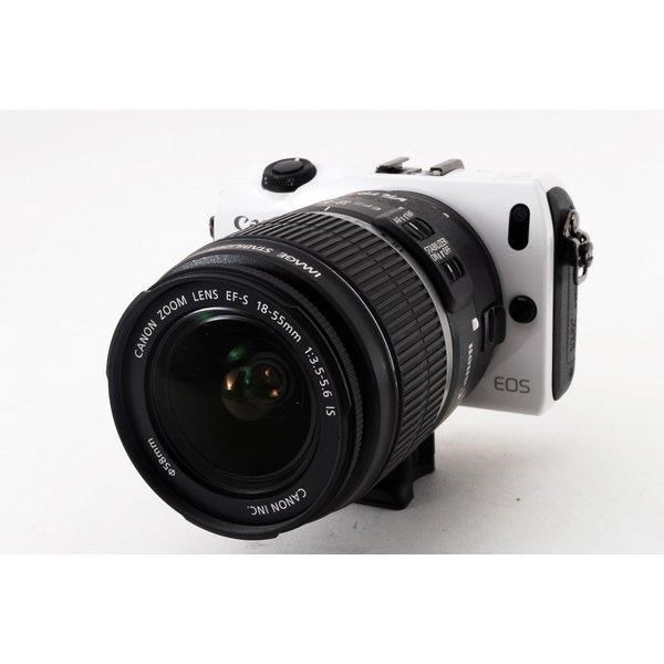 【中古】 キヤノン Canon EOS M 白いこと 水晶体一揃いの道具 美品 軽さ・パウダーコンパクト マウントアダプターストラップ付き添い人  当店引き請ける30昼日なか 一般受け 銀鏡受け答え 一眼一眼レフ 取り替えっこ水晶体 写真機
