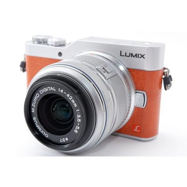 【中古】 パナソニック Panasonic DC-GF9 レンズセット オレンジ 美品 4K動画記録 スマホへ転送 自分撮り 小型 micro ストラップ付き 当店保証30日間 人気 ミラーレス 一眼レフ 交換レンズ カメラ
