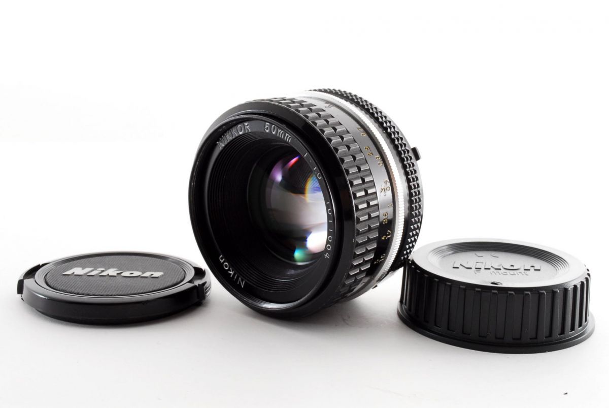 【中古】 ニコン Nikon Ai NIKKOR 50粍 f/1.8 美品  当店引きうける30昼日なか 一般受け 鏡鑑受け答え 一眼二眼レフ 取り替えっこ水晶体 写真機