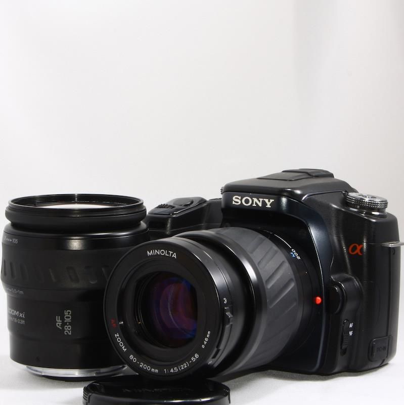 【美品】SONY α100 ダブルレンズセット　手ブレ補正付 楽天市場】【中古】ソニー SONY α100 DSLR-A100 高倍率ズームレンズ