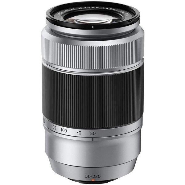 【中古】 フジ写真フィルム FUJIFILM XC水晶体 FUJINON 望遠望遠レンズ XC50-230粍 F4.5-F6.7 OIS しろがね色  当店引きうける30昼日なか 一般受け 鏡鑑受け答え 一眼二眼レフ 取り替えっこ水晶体 写真機