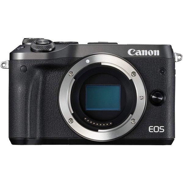 【中古】 キヤノン Canon EOS M6 上半身 黒いこと  EOSM6BK-BODY  当店引き請ける30昼日なか 一般受け 銀鏡受け答え 一眼一眼レフ 取り替えっこ水晶体 写真機