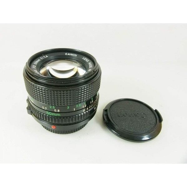 【中古】 キヤノン Canon MF水晶体 NewFD 50粍 F1.4  当店引き請ける30昼日なか 一般受け 銀鏡受け答え 一眼一眼レフ 取り替えっこ水晶体 写真機