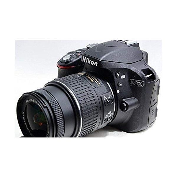 【中古】 ニコン Nikon D3300 18-55 VR II水晶体一揃いの道具 黒いこと D3300LKBK  当店引きうける30昼日なか 一般受け 鏡鑑受け答え 一眼二眼レフ 取り替えっこ水晶体 写真機