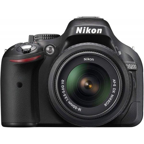 【中古】 ニコン Nikon D5200 レンズキット ブラック D5200LKBK 当店保証30日間 人気 ミラーレス 一眼レフ 交換レンズ カメラ