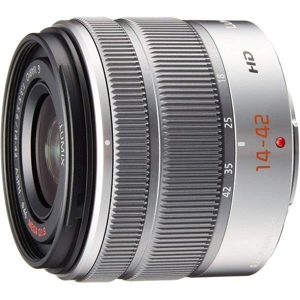 【中古】 パナソニック Panasonic 標準尺度望遠レンズ G VARIO 14-42粍/F3.5-5.6 II ASPH. しろがね色 H-FS1442A-S  当店引きうける30昼日なか 一般受け 鏡鑑受け答え 一眼二眼レフ 取り替えっこ水晶体 写真器 カメラ用交換レンズ-カメラ・ビデオカメラ・光学機器-TV・オーディオ・カメラ