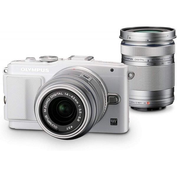 【中古】 オリンパス OLYMPUS E-PL6 ダブルズームキット 白いこと E-PL6 DZKIT WHT  当店引き請ける30昼日なか 一般受け 鏡鑑受け答え 一眼一眼レフ 取り替えっこ水晶体 写真機