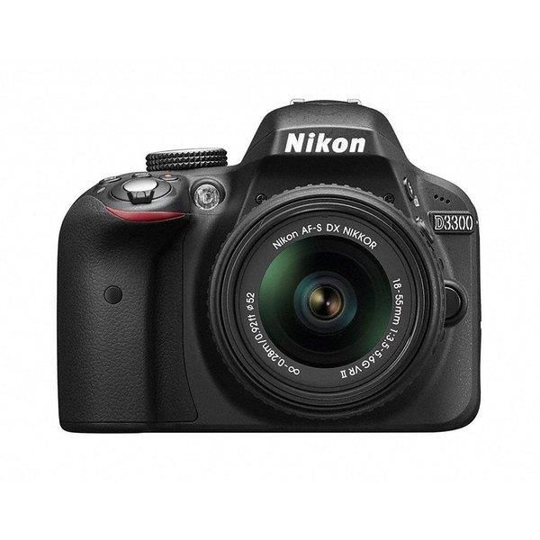 【中古】 ニコン Nikon D3300 18-55 VR II水晶体一揃いの道具 黒いこと  当店引き請ける30昼日なか 一般受け 銀鏡受け答え 一眼一眼レフ 取り替えっこ水晶体 写真機 カメラ・ビデオカメラ・光学機器用アクセサリー-アクセサリー・部品