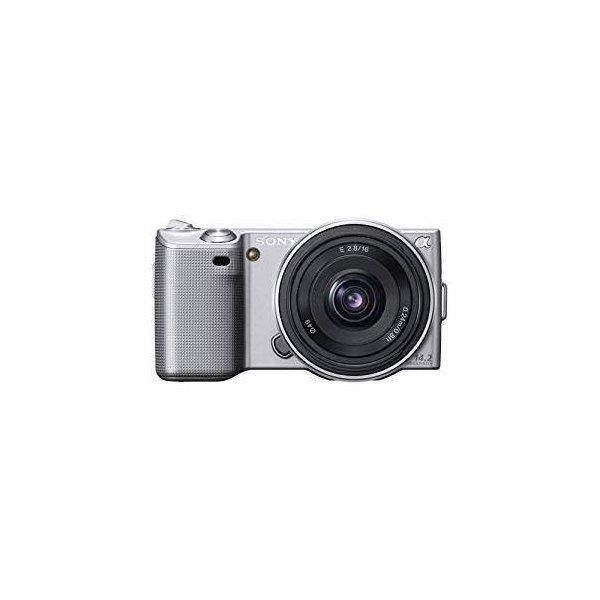 【中古】 ソニー SONY  α NEX-5 薄型広角水晶体一揃いの道具 しろがね色  当店引きうける30昼日なか 一般受け 鏡鑑受け答え 一眼二眼レフ 取り替えっこ水晶体 写真機