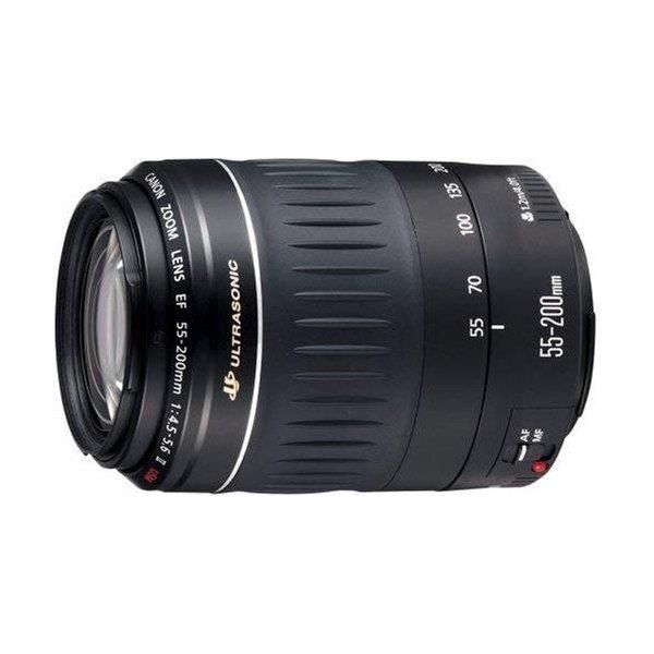 【中古】 キヤノン Canon EF 水晶体 55-200粍 F4.5-5.6II USM  当店引き請ける30昼日なか 一般受け 銀鏡受け答え 一眼一眼レフ 取り替えっこ水晶体 写真機